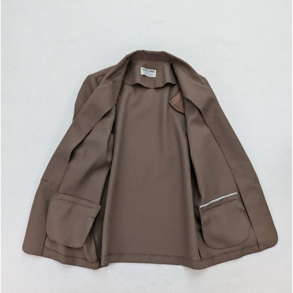 Alfred Dunner Women's Blazer Jacket Size 8 Beige Unlined Lightweight - Picture 14 of 14